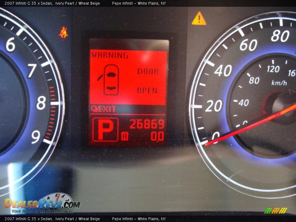 2007 Infiniti G 35 x Sedan Ivory Pearl / Wheat Beige Photo #36
