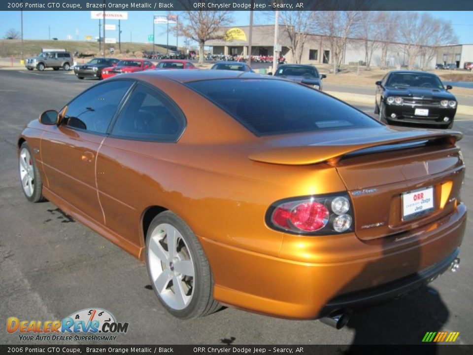2006 Pontiac GTO Coupe Brazen Orange Metallic / Black Photo #6