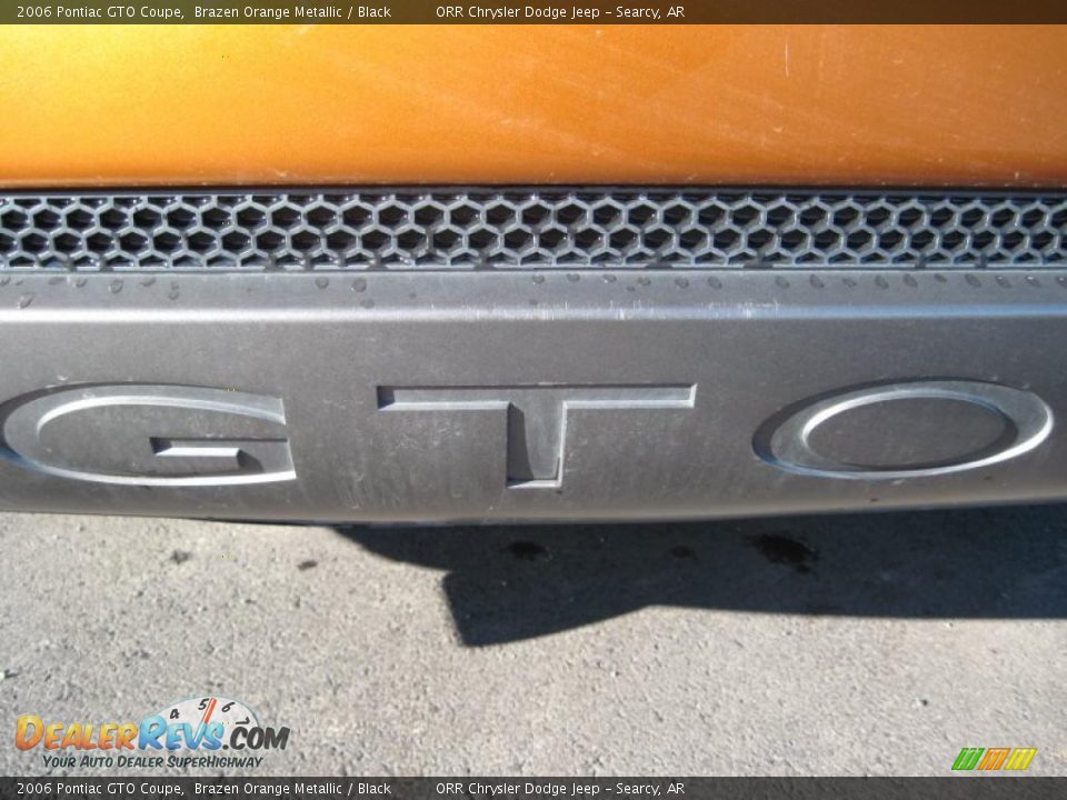 2006 Pontiac GTO Coupe Brazen Orange Metallic / Black Photo #10
