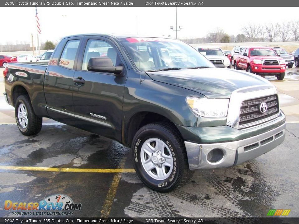 2008 Toyota Tundra SR5 Double Cab Timberland Green Mica / Beige Photo #1