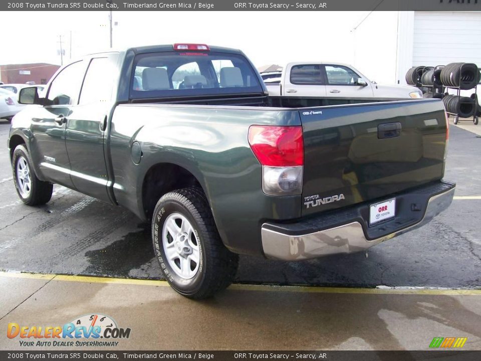 2008 Toyota Tundra SR5 Double Cab Timberland Green Mica / Beige Photo #3