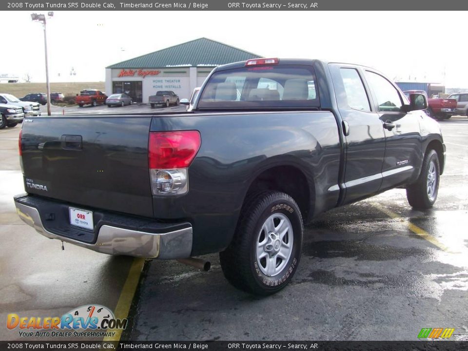 2008 Toyota Tundra SR5 Double Cab Timberland Green Mica / Beige Photo #4