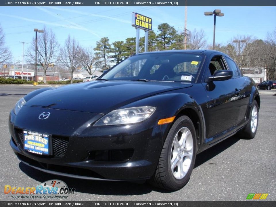 2005 Mazda RX-8 Sport Brilliant Black / Black Photo #1