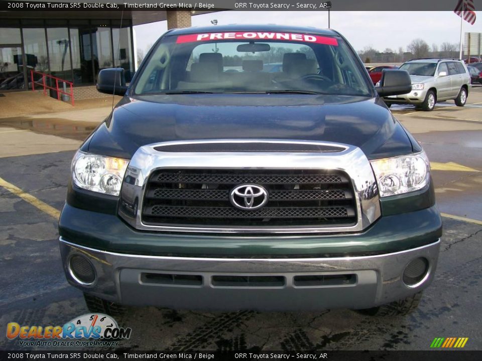 2008 Toyota Tundra SR5 Double Cab Timberland Green Mica / Beige Photo #5