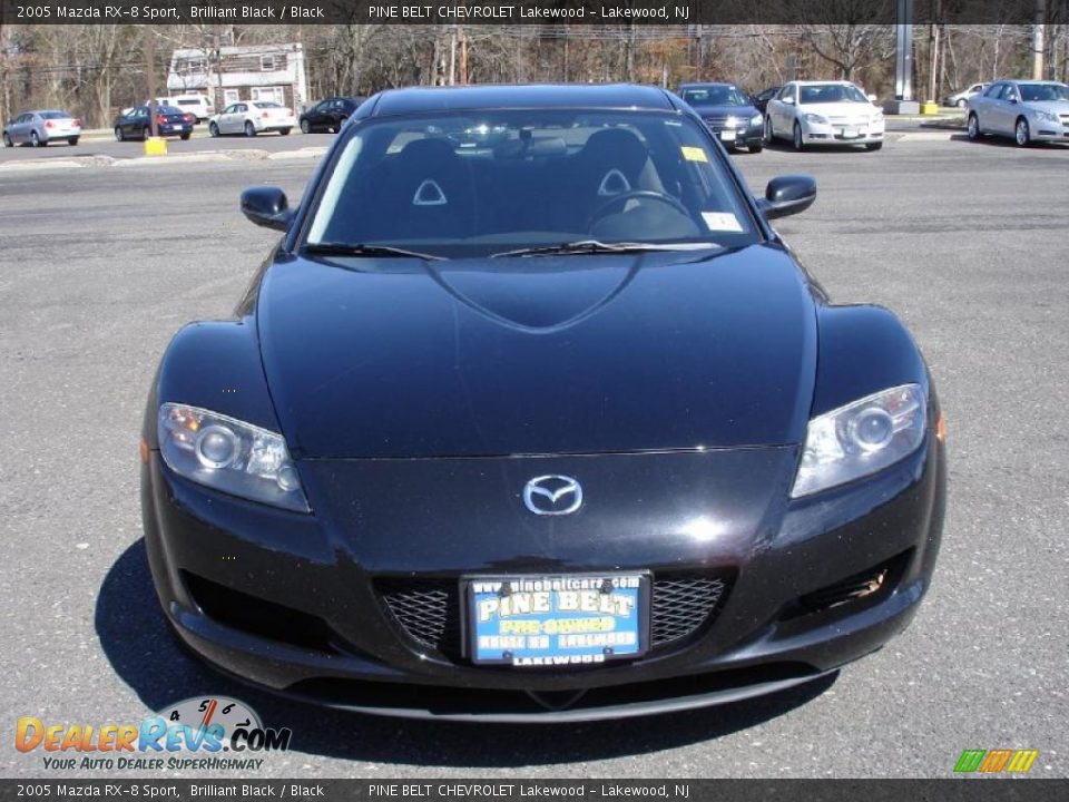 2005 Mazda RX-8 Sport Brilliant Black / Black Photo #2