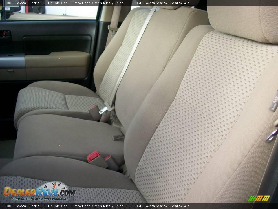 2008 Toyota Tundra SR5 Double Cab Timberland Green Mica / Beige Photo #7