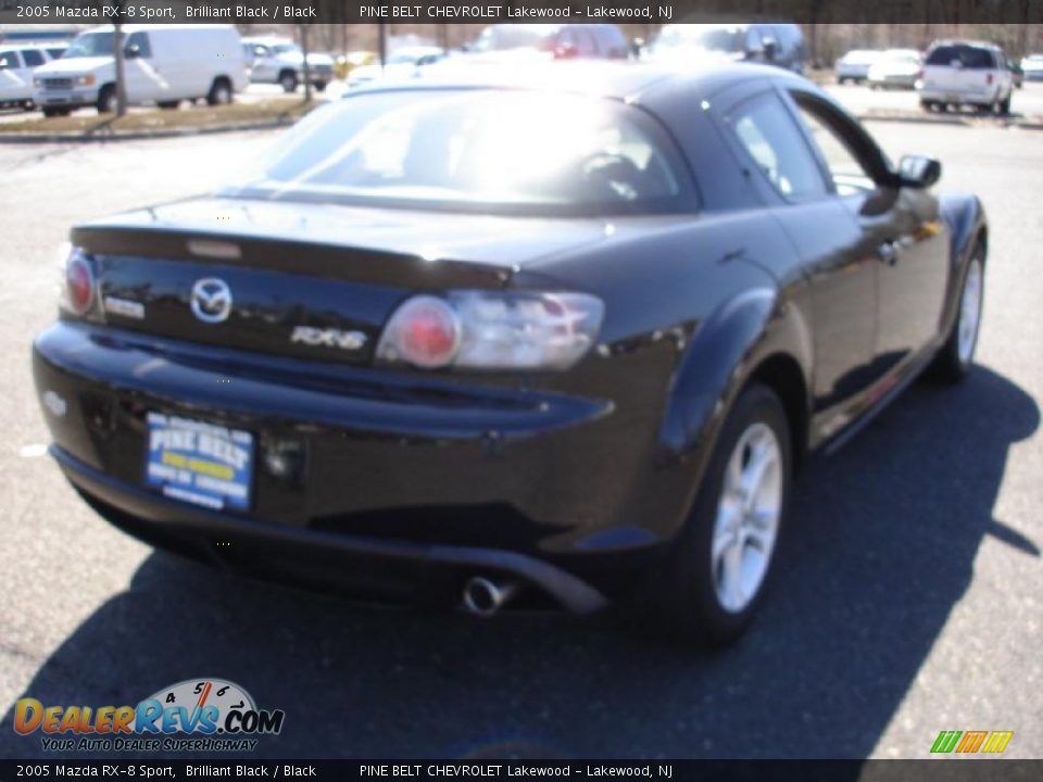 2005 Mazda RX-8 Sport Brilliant Black / Black Photo #4