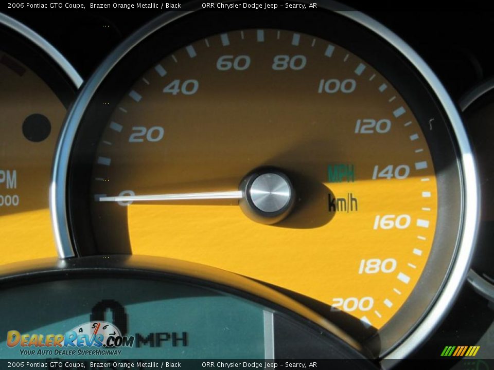 2006 Pontiac GTO Coupe Brazen Orange Metallic / Black Photo #25