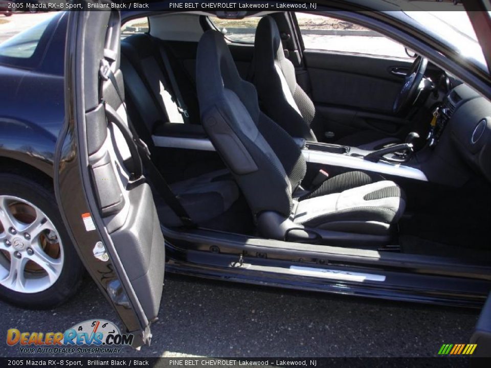 2005 Mazda RX-8 Sport Brilliant Black / Black Photo #7