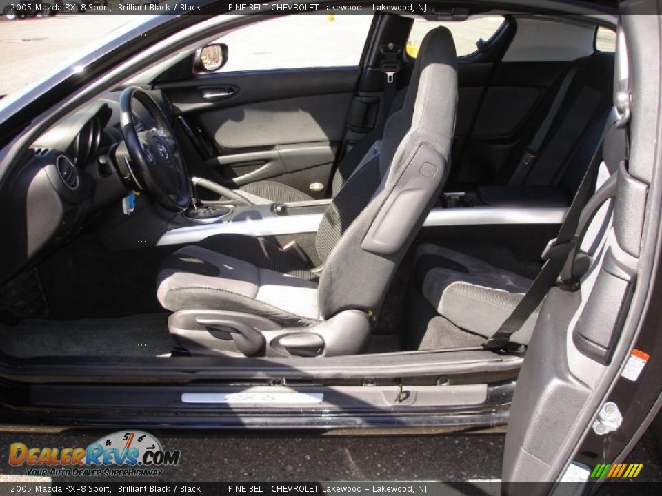 2005 Mazda RX-8 Sport Brilliant Black / Black Photo #9