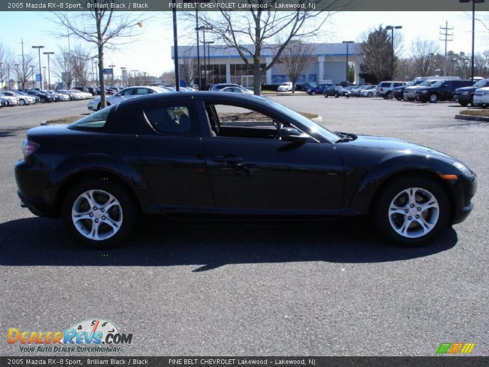 2005 Mazda RX-8 Sport Brilliant Black / Black Photo #10