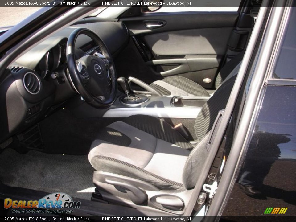 2005 Mazda RX-8 Sport Brilliant Black / Black Photo #13