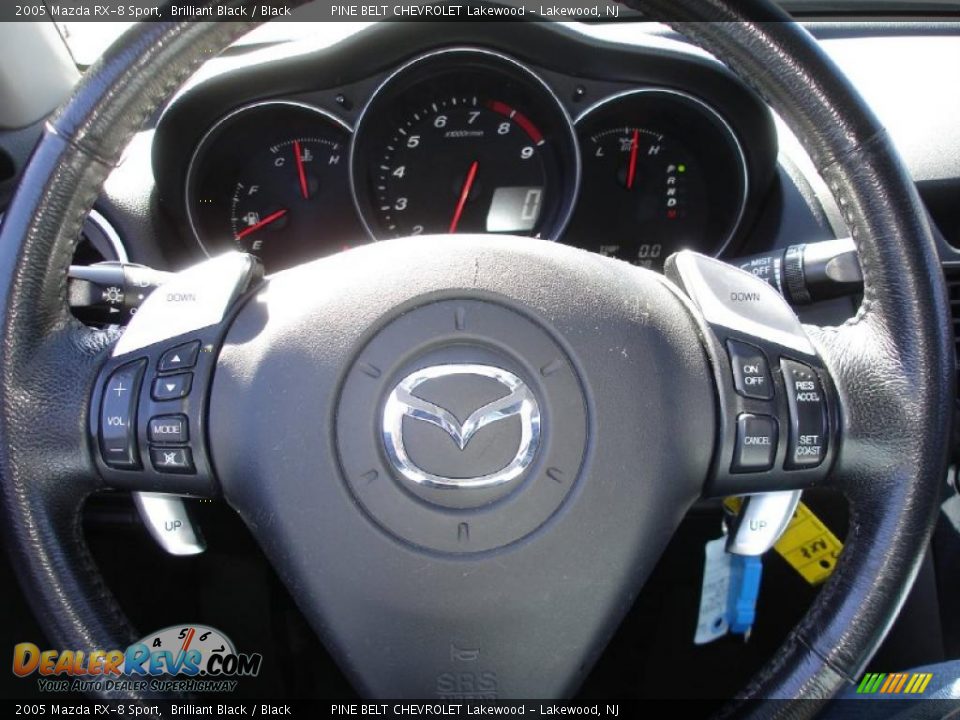2005 Mazda RX-8 Sport Brilliant Black / Black Photo #14