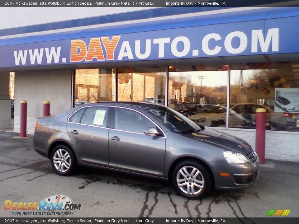 2007 Volkswagen Jetta Wolfsburg Edition Sedan Platinum Grey Metallic / Art Gray Photo #1