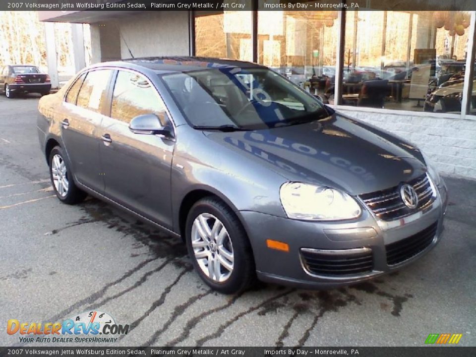 2007 Volkswagen Jetta Wolfsburg Edition Sedan Platinum Grey Metallic / Art Gray Photo #2