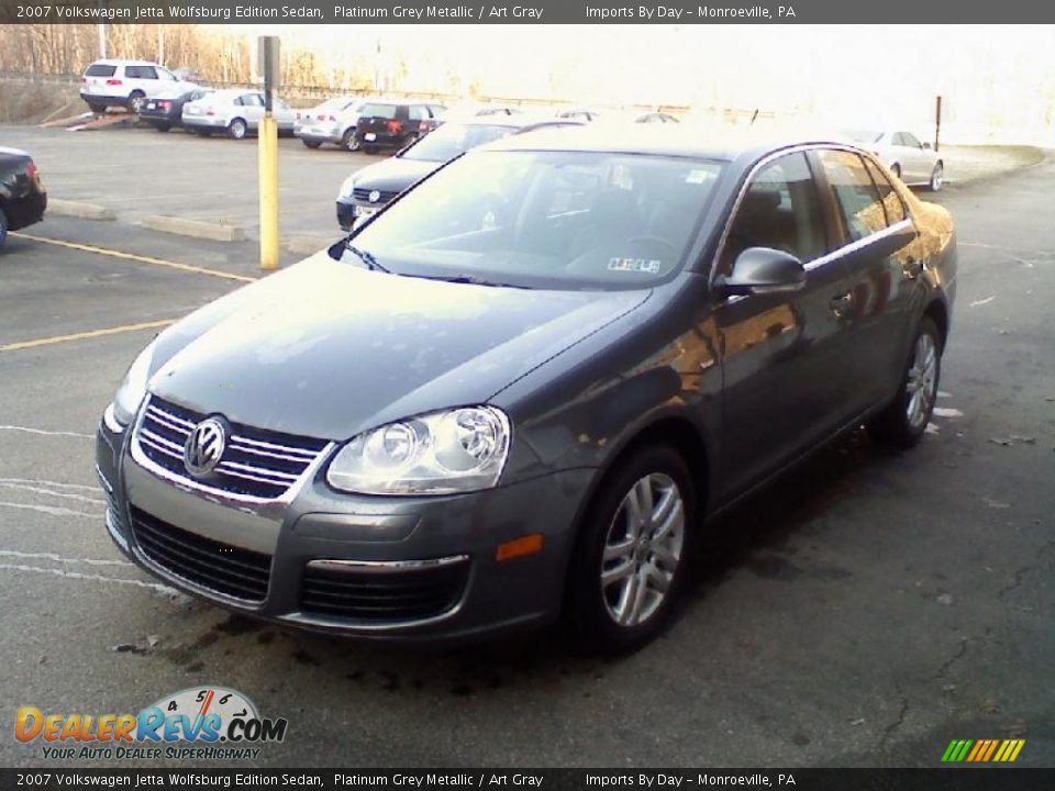 2007 Volkswagen Jetta Wolfsburg Edition Sedan Platinum Grey Metallic / Art Gray Photo #3