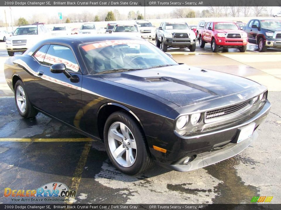 2009 Dodge Challenger SE Brilliant Black Crystal Pearl Coat / Dark Slate Gray Photo #1