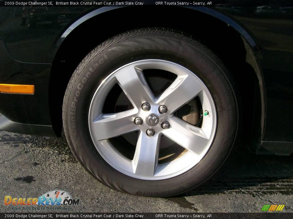 2009 Dodge Challenger SE Brilliant Black Crystal Pearl Coat / Dark Slate Gray Photo #9