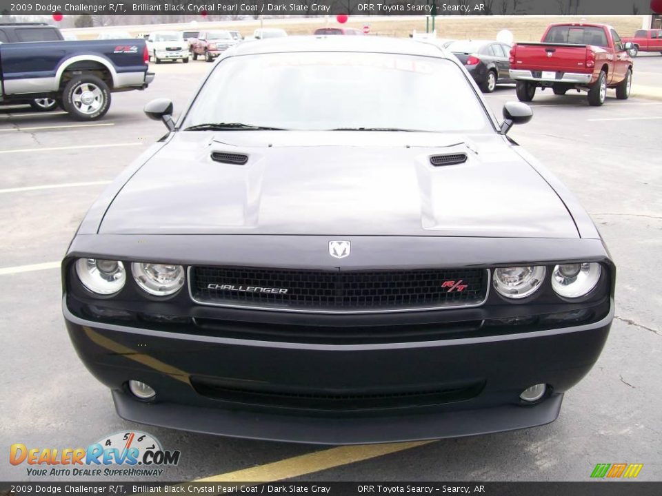 2009 Dodge Challenger R/T Brilliant Black Crystal Pearl Coat / Dark Slate Gray Photo #7