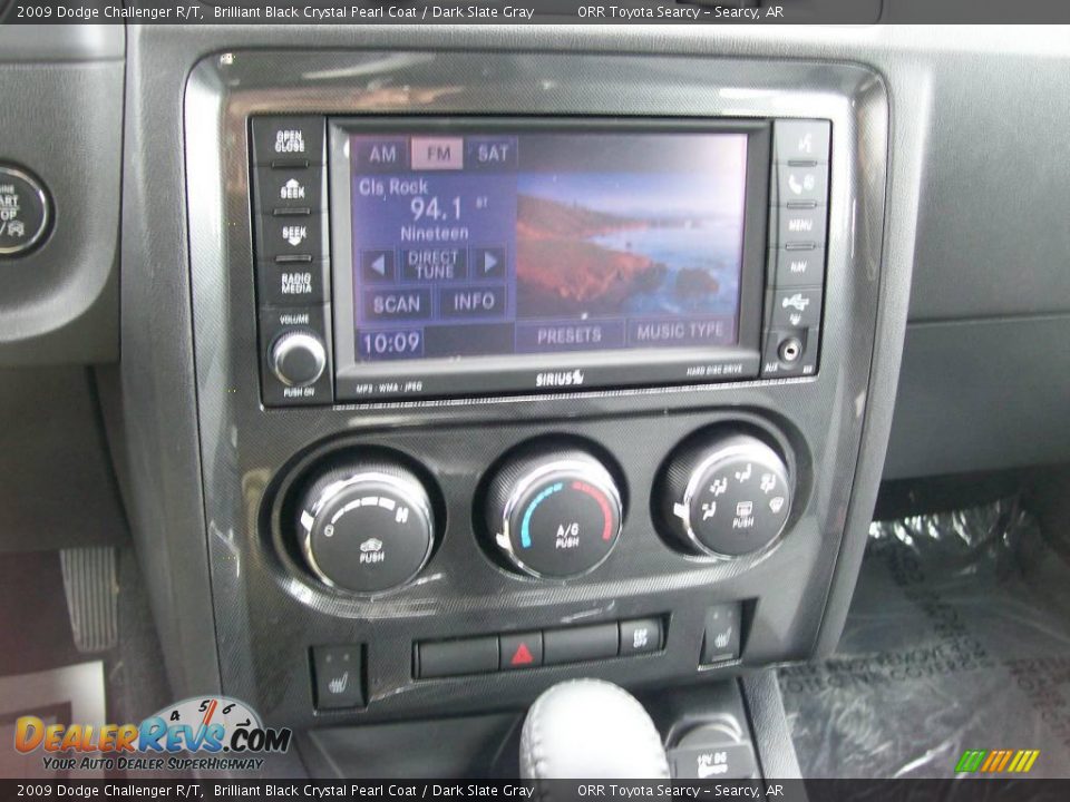 2009 Dodge Challenger R/T Brilliant Black Crystal Pearl Coat / Dark Slate Gray Photo #12
