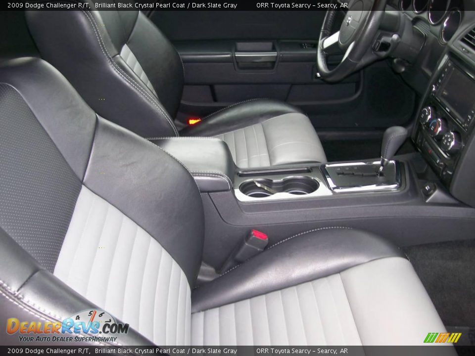 2009 Dodge Challenger R/T Brilliant Black Crystal Pearl Coat / Dark Slate Gray Photo #13