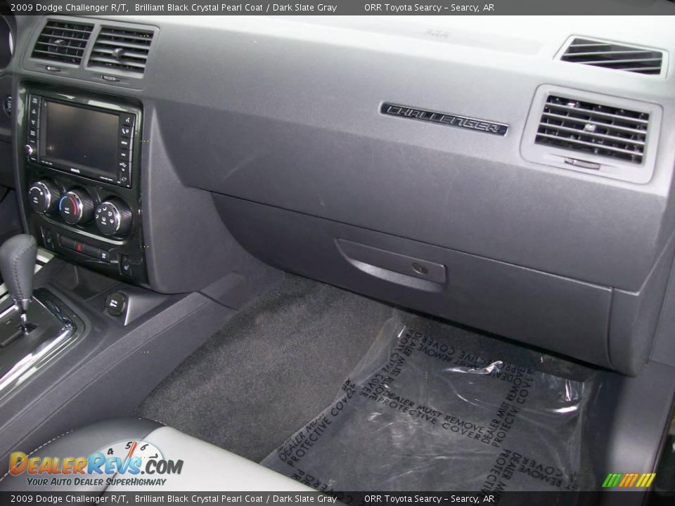 2009 Dodge Challenger R/T Brilliant Black Crystal Pearl Coat / Dark Slate Gray Photo #14
