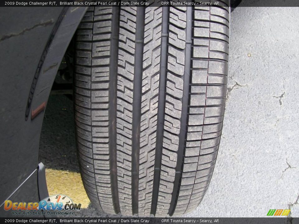 2009 Dodge Challenger R/T Brilliant Black Crystal Pearl Coat / Dark Slate Gray Photo #21