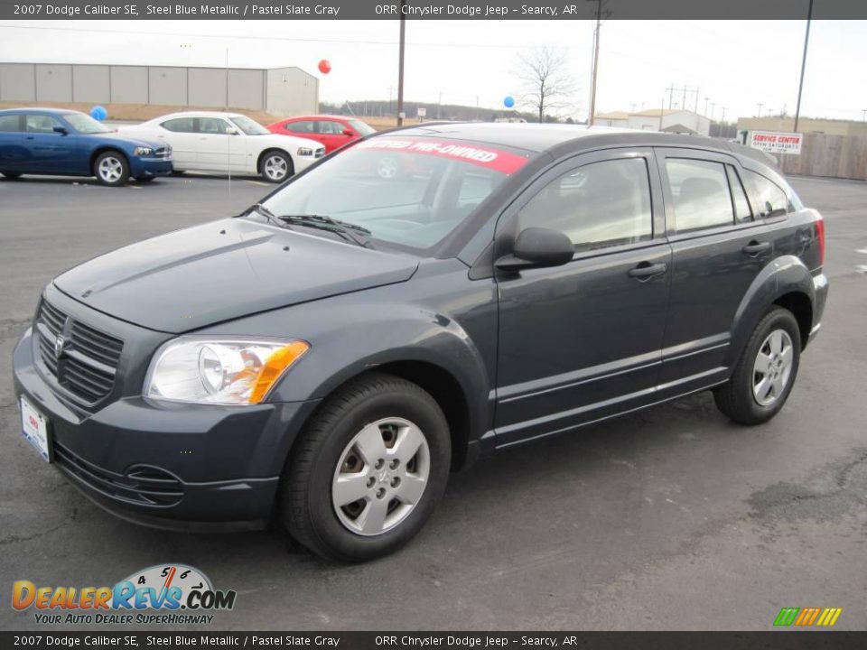 2007 Dodge Caliber SE Steel Blue Metallic / Pastel Slate Gray Photo #2