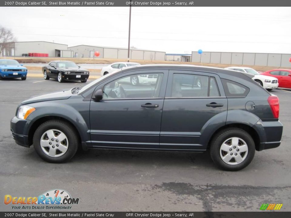 2007 Dodge Caliber SE Steel Blue Metallic / Pastel Slate Gray Photo #3