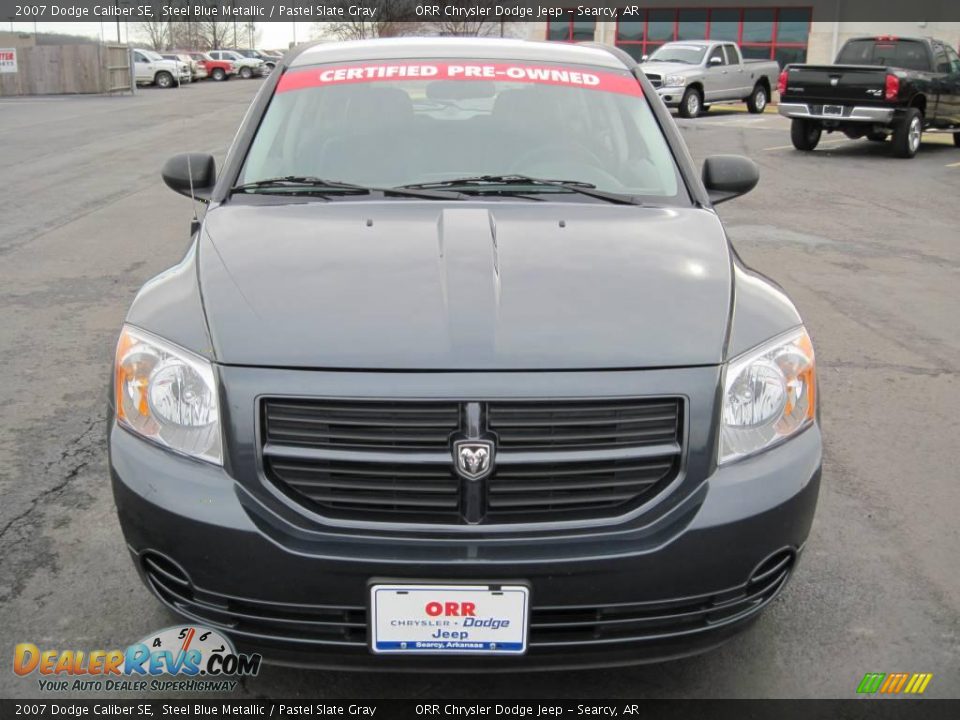 2007 Dodge Caliber SE Steel Blue Metallic / Pastel Slate Gray Photo #5