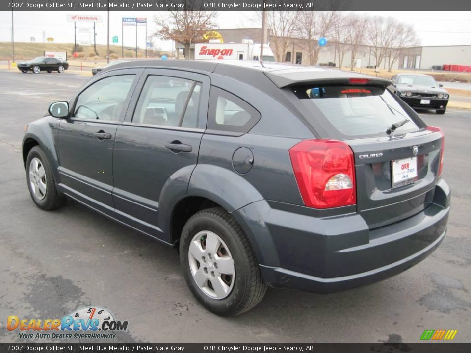 2007 Dodge Caliber SE Steel Blue Metallic / Pastel Slate Gray Photo #7