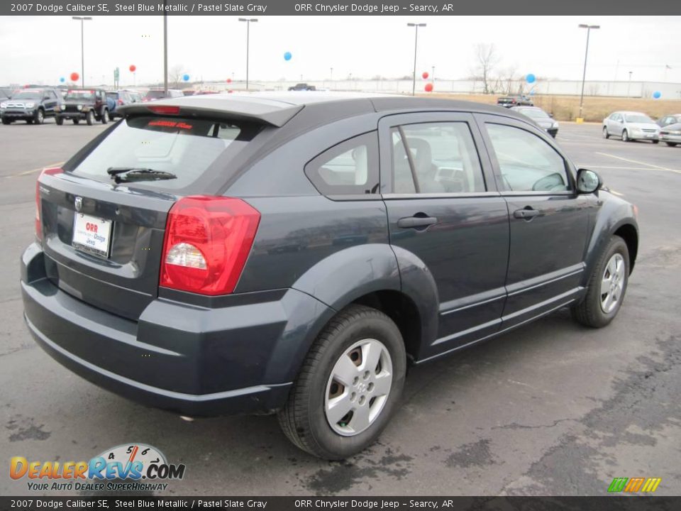 2007 Dodge Caliber SE Steel Blue Metallic / Pastel Slate Gray Photo #8