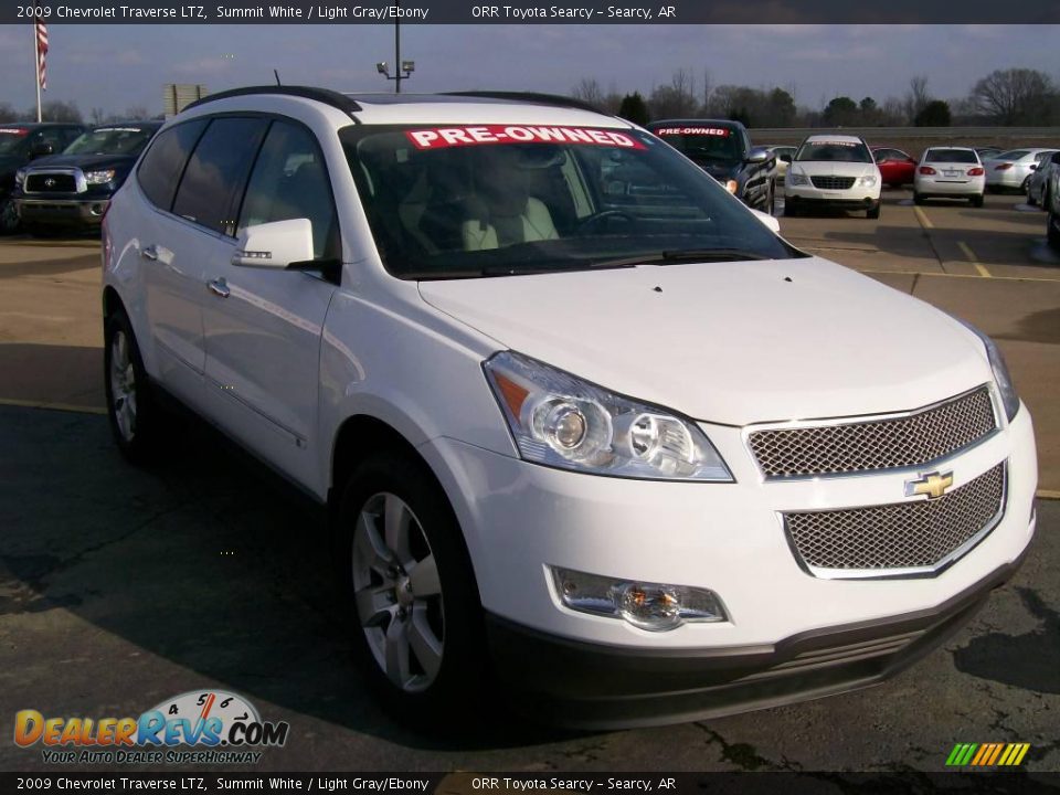 2009 Chevrolet Traverse LTZ Summit White / Light Gray/Ebony Photo #1