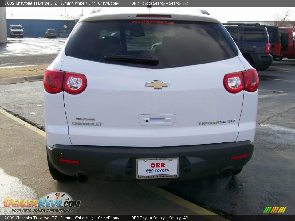 2009 Chevrolet Traverse LTZ Summit White / Light Gray/Ebony Photo #6