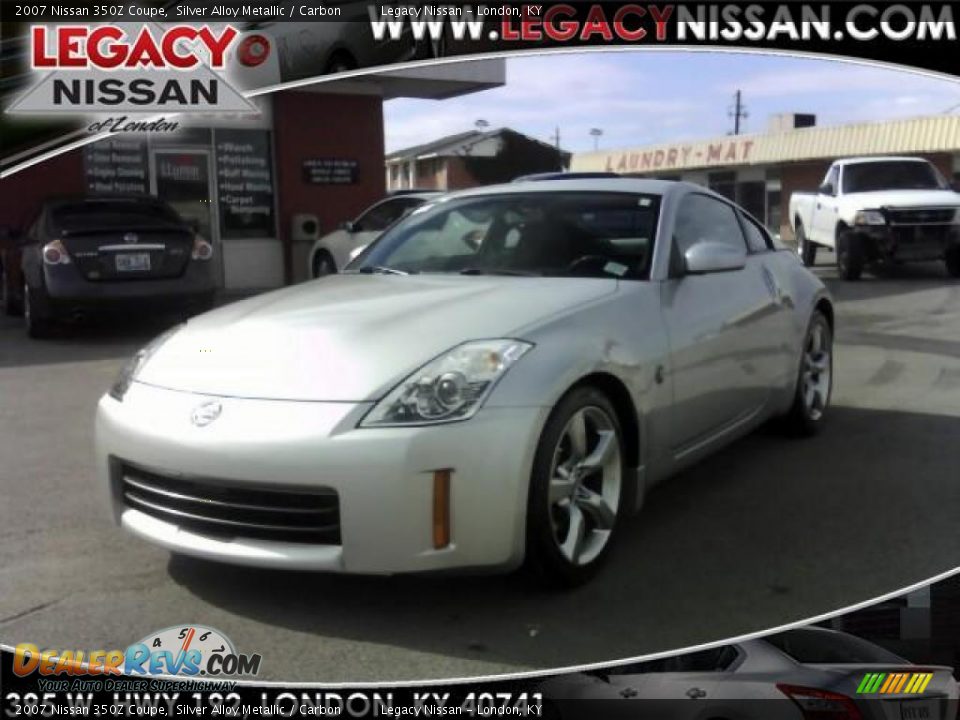 2007 Nissan 350Z Coupe Silver Alloy Metallic / Carbon Photo #1