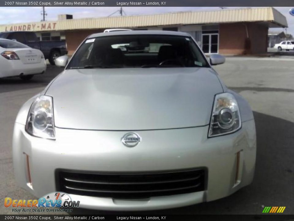 2007 Nissan 350Z Coupe Silver Alloy Metallic / Carbon Photo #2