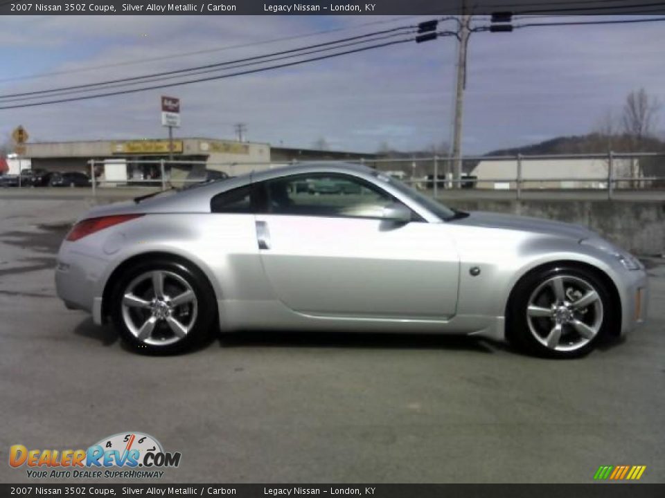 2007 Nissan 350Z Coupe Silver Alloy Metallic / Carbon Photo #4