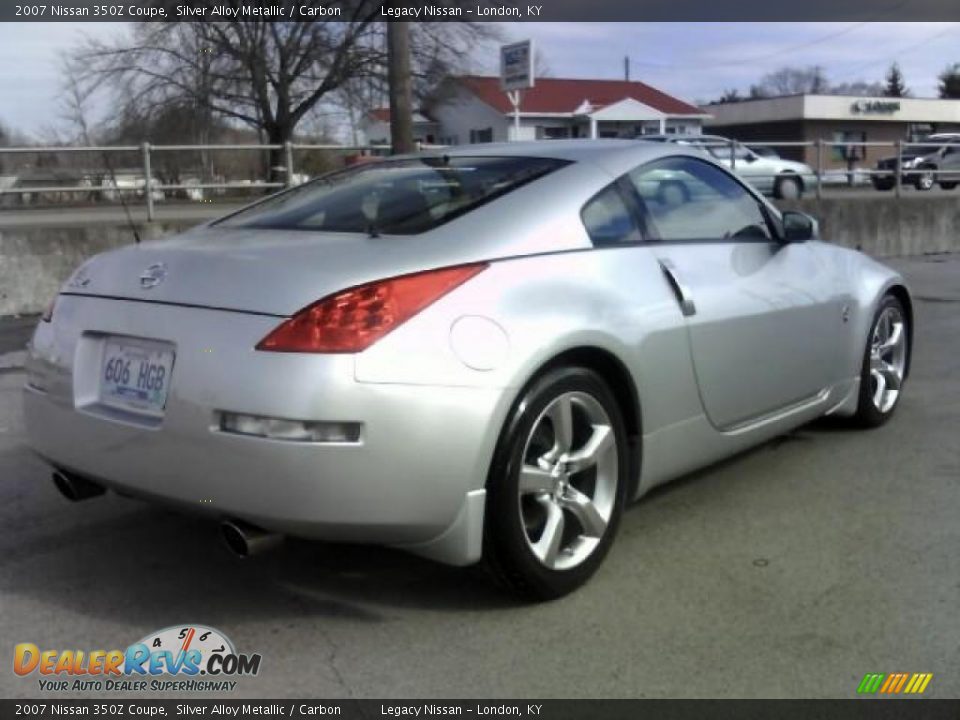 2007 Nissan 350Z Coupe Silver Alloy Metallic / Carbon Photo #5
