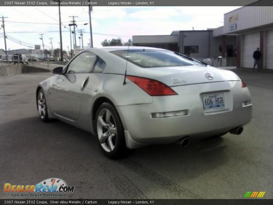 2007 Nissan 350Z Coupe Silver Alloy Metallic / Carbon Photo #7