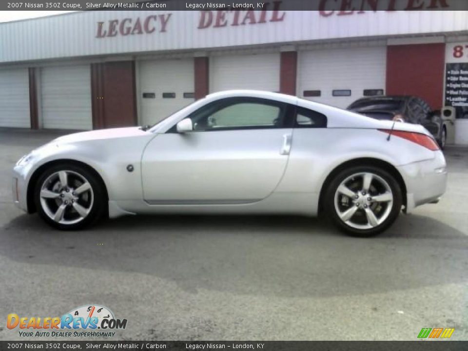 2007 Nissan 350Z Coupe Silver Alloy Metallic / Carbon Photo #8