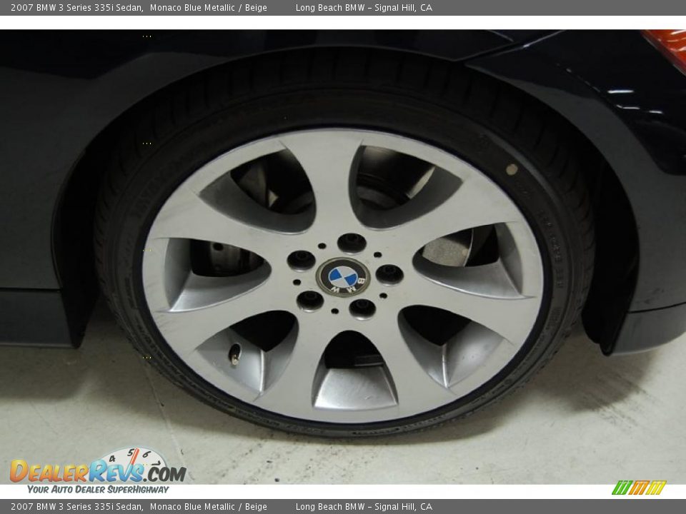 2007 BMW 3 Series 335i Sedan Monaco Blue Metallic / Beige Photo #3