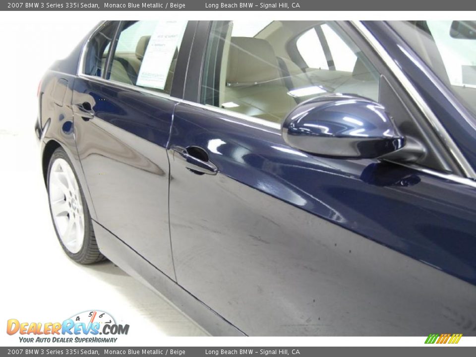 2007 BMW 3 Series 335i Sedan Monaco Blue Metallic / Beige Photo #4