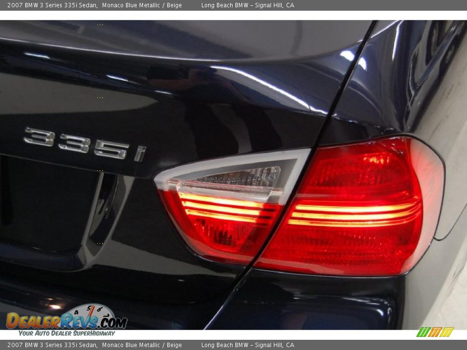 2007 BMW 3 Series 335i Sedan Monaco Blue Metallic / Beige Photo #8