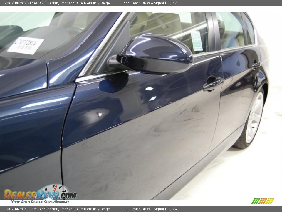 2007 BMW 3 Series 335i Sedan Monaco Blue Metallic / Beige Photo #13