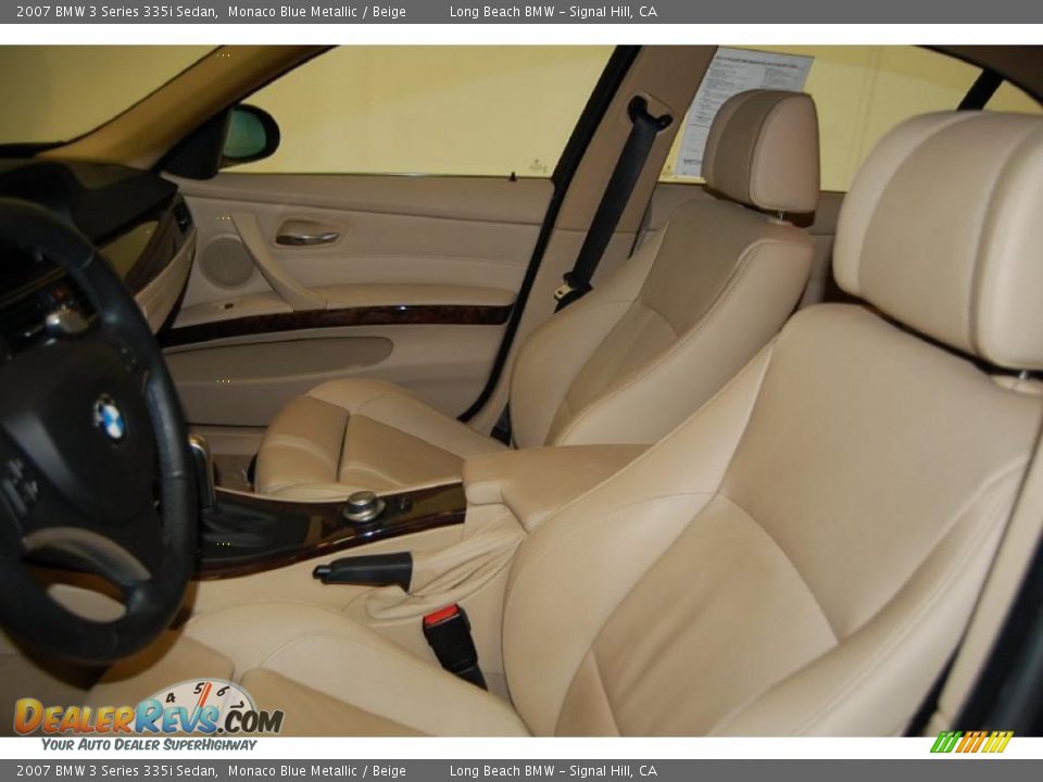 2007 BMW 3 Series 335i Sedan Monaco Blue Metallic / Beige Photo #18