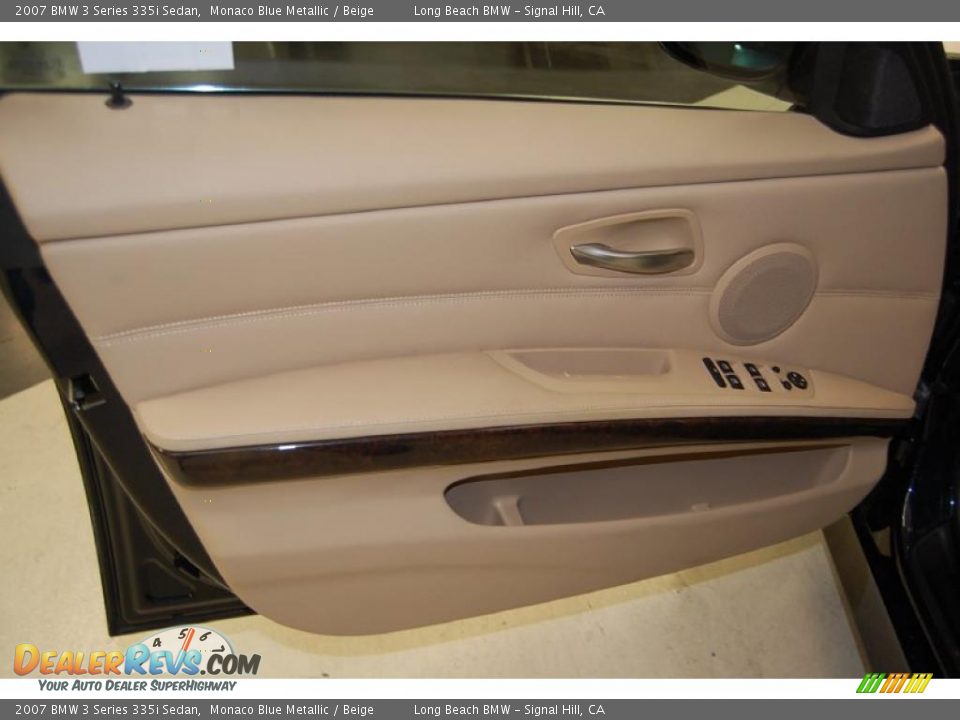 2007 BMW 3 Series 335i Sedan Monaco Blue Metallic / Beige Photo #21