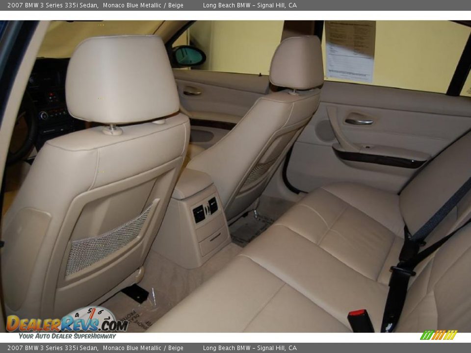 2007 BMW 3 Series 335i Sedan Monaco Blue Metallic / Beige Photo #23