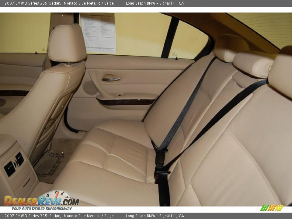 2007 BMW 3 Series 335i Sedan Monaco Blue Metallic / Beige Photo #24