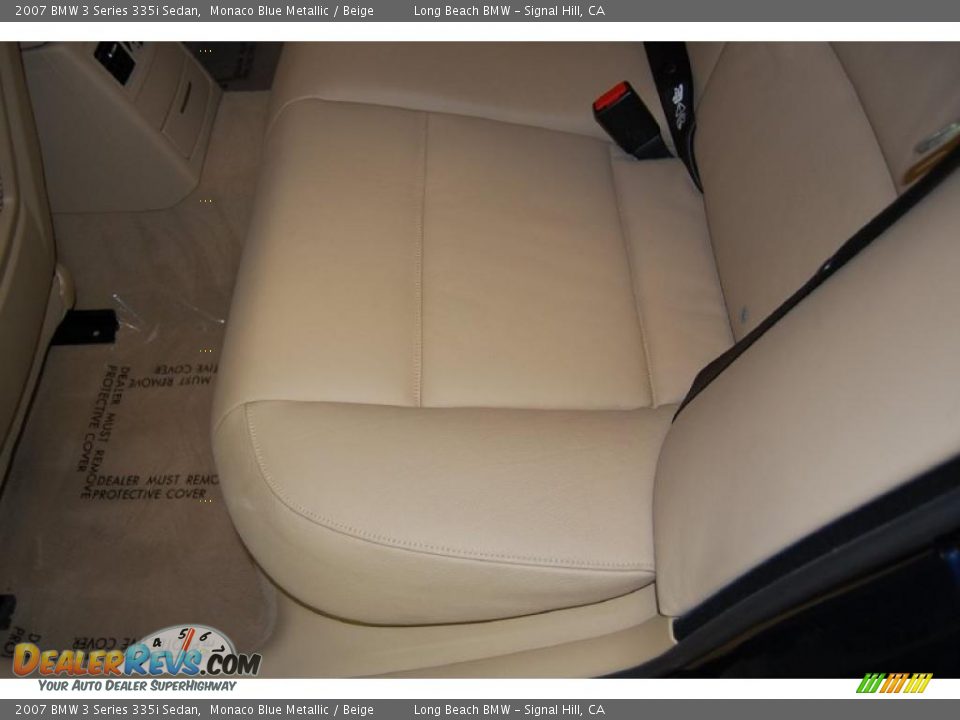 2007 BMW 3 Series 335i Sedan Monaco Blue Metallic / Beige Photo #26