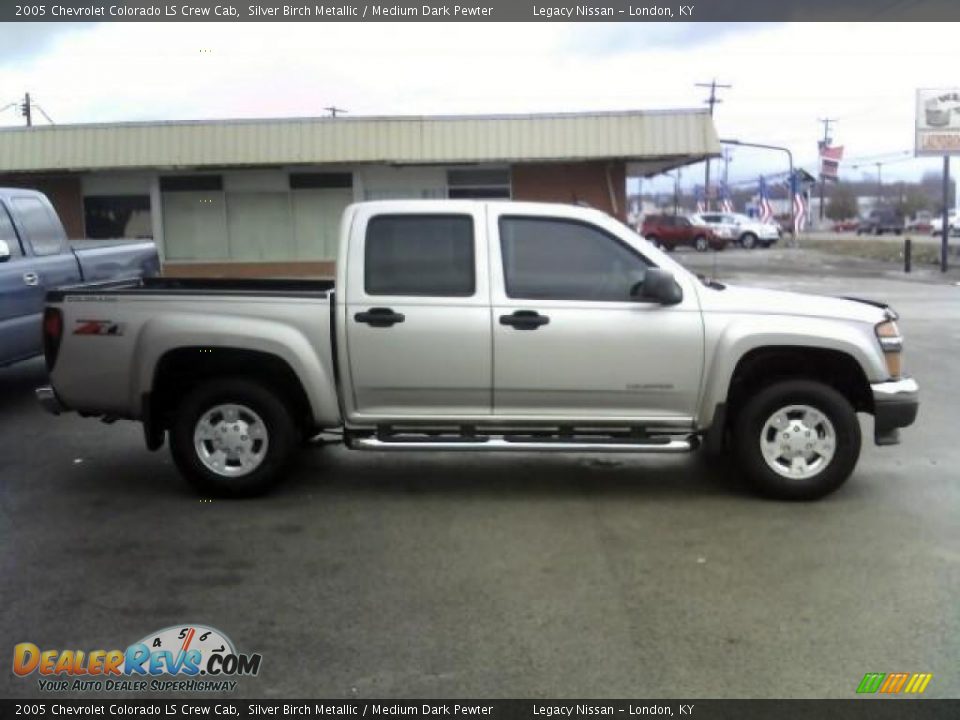 2005 Chevrolet Colorado LS Crew Cab Silver Birch Metallic / Medium Dark Pewter Photo #4